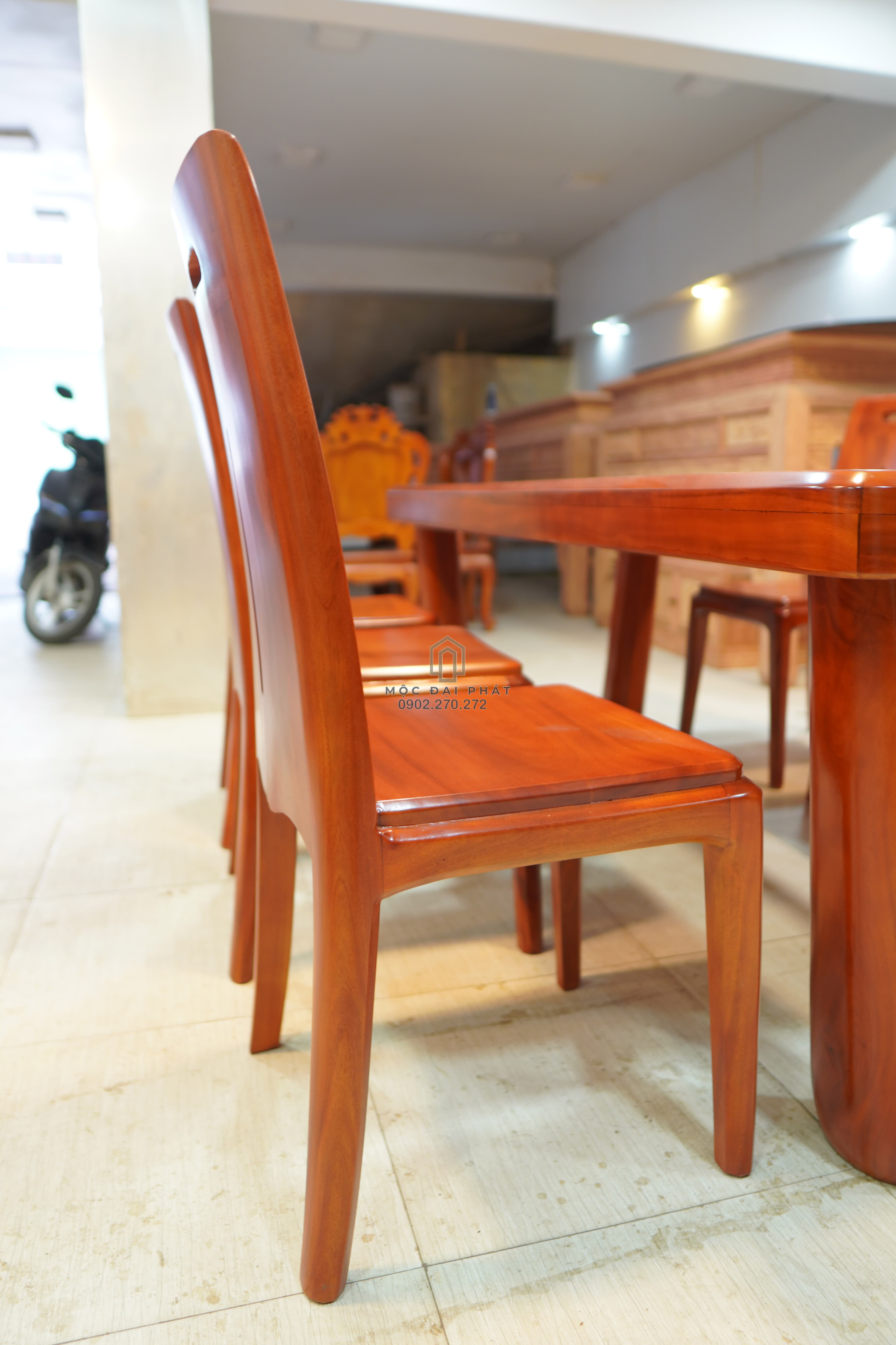 Bàn Ăn Hiện Đại 6 Ghế Chân Chữ U Nguyên Khối (Mã: BA03) – Đẳng Cấp Tối Giản, Sang Trọng Thumbnail 12